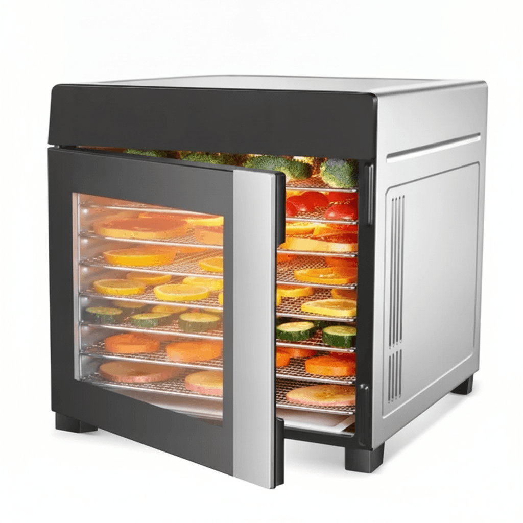 Food Dehydrator Machine 25QT, 8 Trays Stainless Steel Dehydrator Machine, Large Capacity Dehydrators For Food And Jerky, Herbs, Yogurt, Veggies, Dog Treats