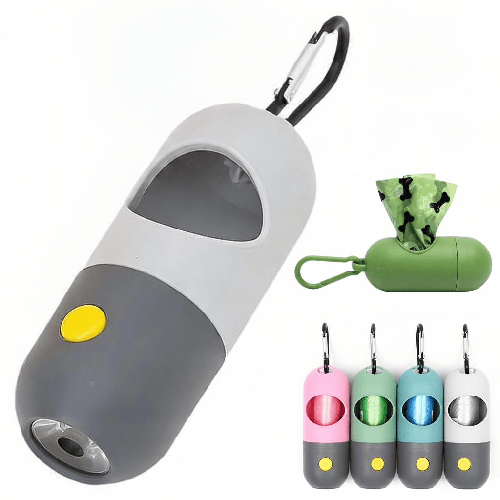 Led Light Pet Waste Bag Dispenser For Dogs Cats Dog Poop Scooper Bags Waste Bags Holder Dispensers Pet Clean Accessories
