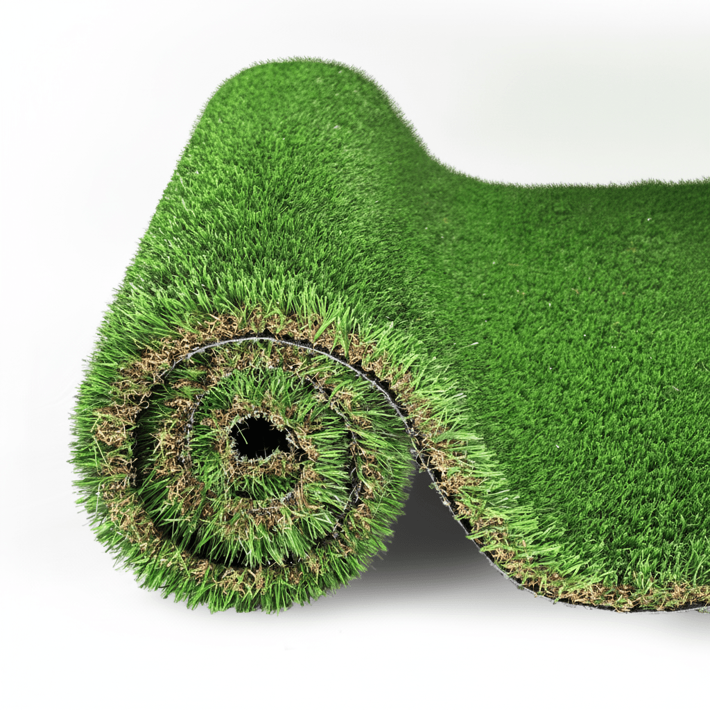 3FTX10FT Outdoor Artificial Grass Runner Rug, Thick Realistic Fake Grass Roll Decor Patio Balcony Garden Lawn, Dog Pets Turf Drain Mat, 1.38 Pile Height