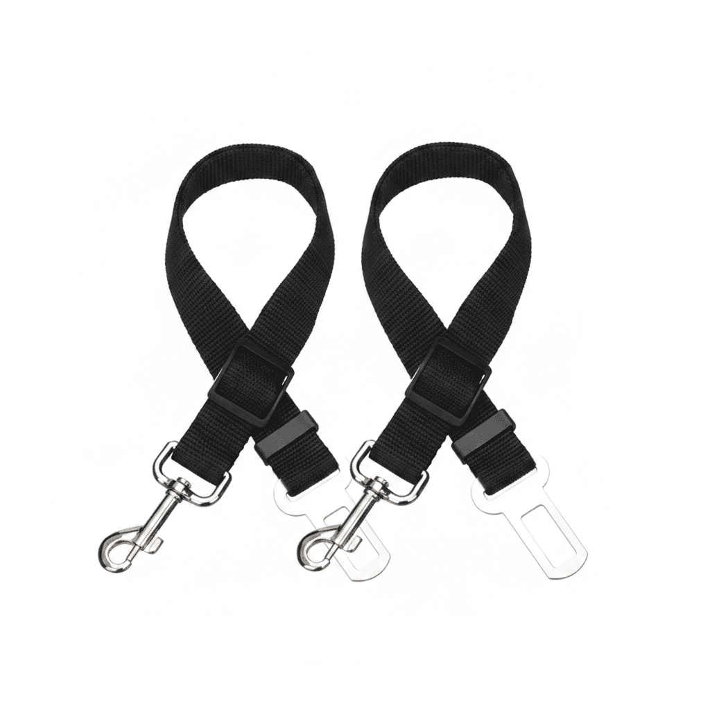 2 Pack Cat DOG PET Safety Seatbelt Car Vehicle Seat Belt Adjustable Harness Lead