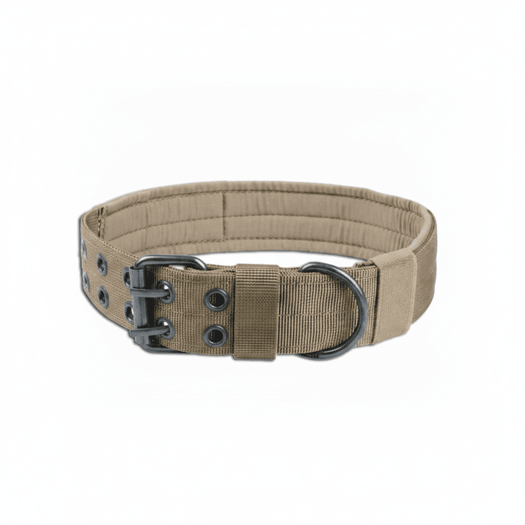 2 Wide Tactical Heavy Duty Nylon Large Dog Collar K9 Military With Metal Buckle