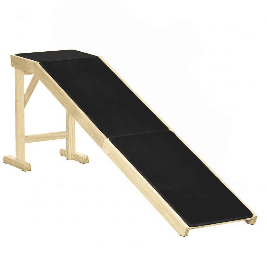Ramp For Dog Bed, Pet Ramp For Dog With Non-slip Carpet And Top Platform